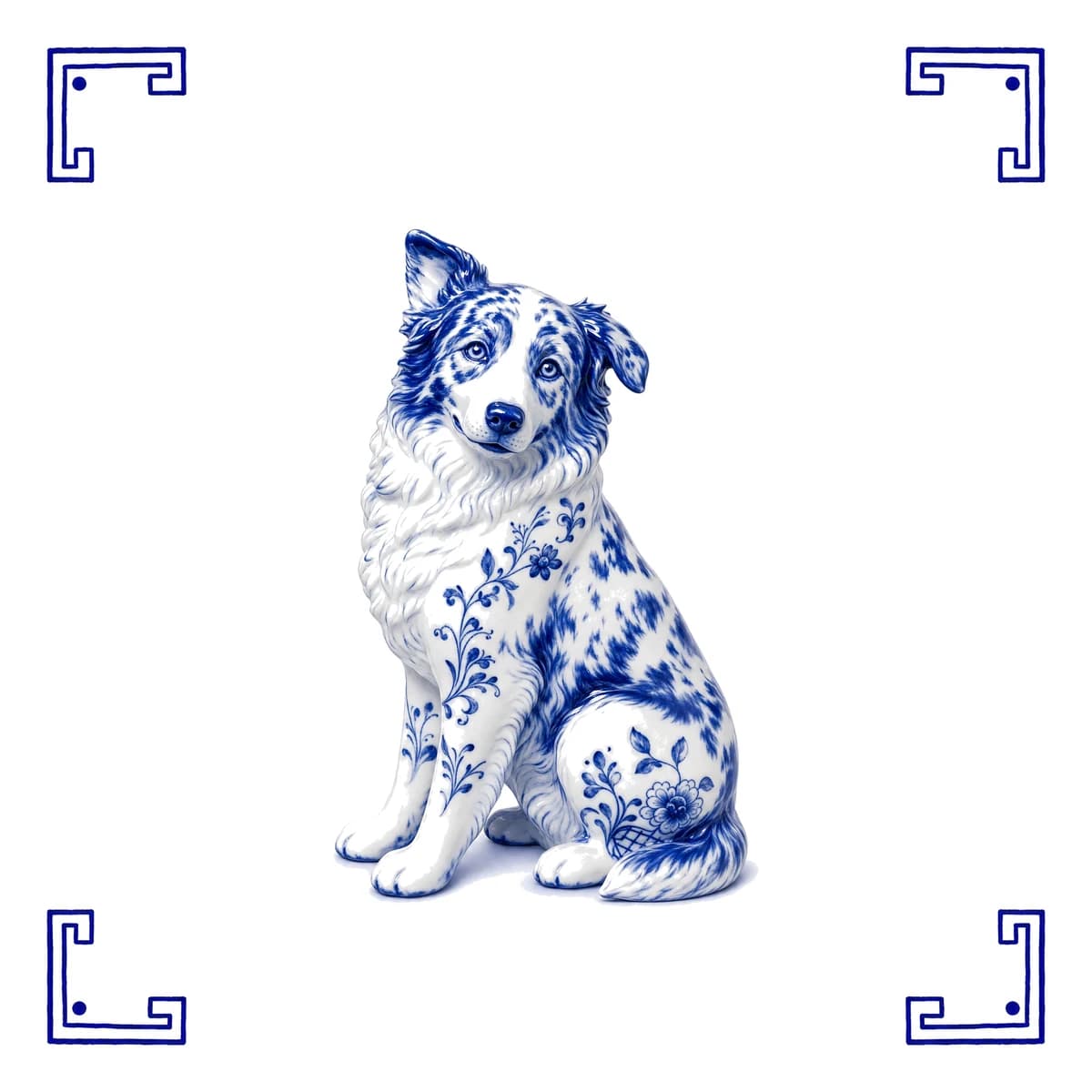 Berger australien – carreau bleu de Delft