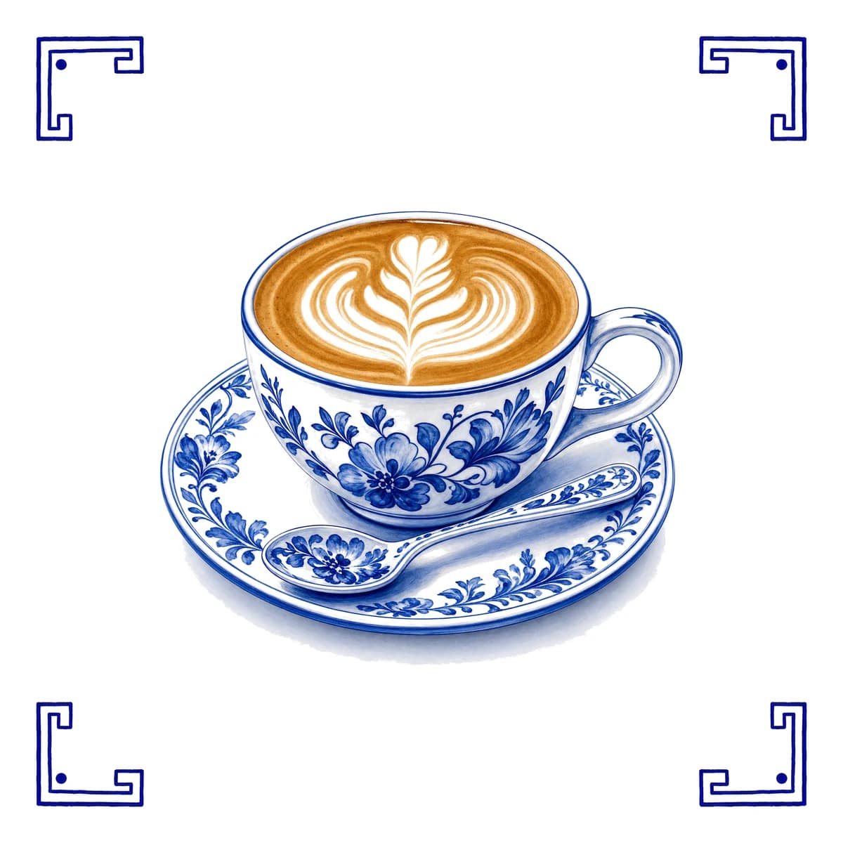 Café – carreau bleu de Delft
