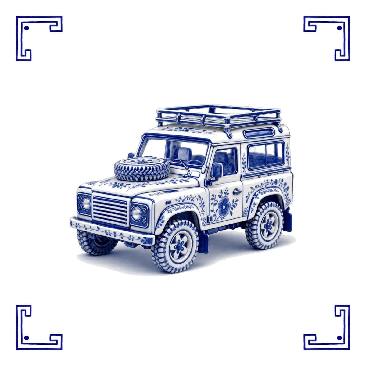 Land Rover classique – carreau bleu de Delft